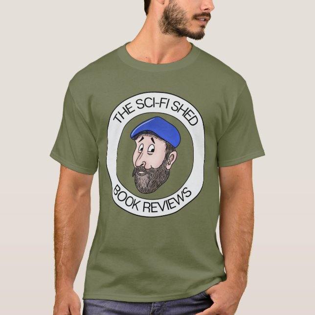 Officiellen SCI-FI Shed Bok Review T-Shirt (Framsida)