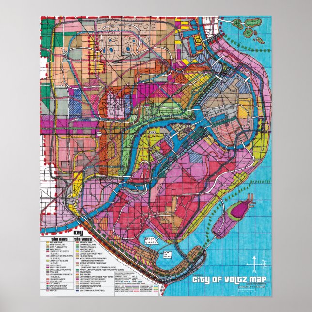 Officiellen Voltz Karta Poster (Framsidan)