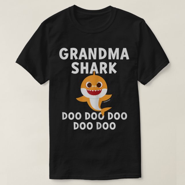 Officiellen Womens Pinkfong Grandma Shark T Shirt (Design framsida)