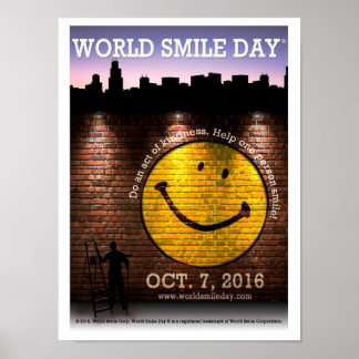 Officiellen World Smile Day® 2016 Poster