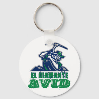 OFFICIELLENS AVID-LOGOTYP, VITE NYCKELRING