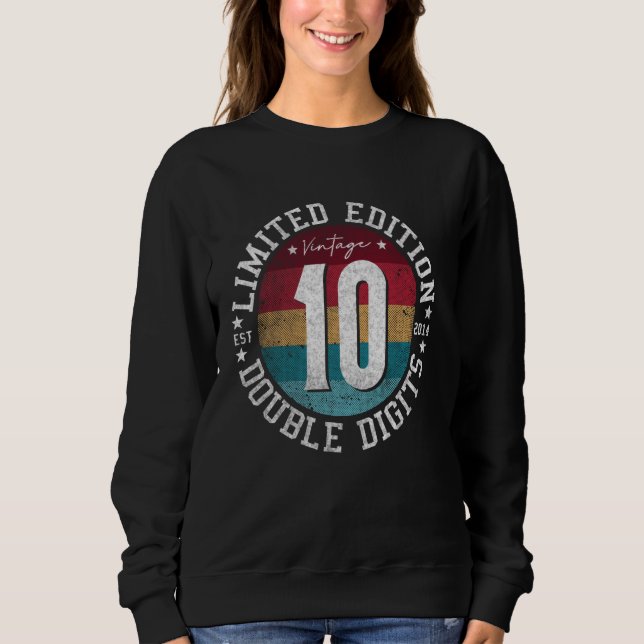 Officiellens Dubbla Siffror 10:e födelsedagen 10 å T Shirt (Framsida)