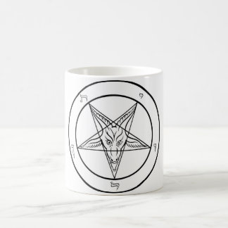 Officiellkyrka av Satan Sigil av den Baphomet Kaffemugg