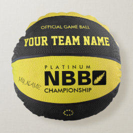 OFFICIELLLEKEN KUDDER Gult-Svart Rund Kudde