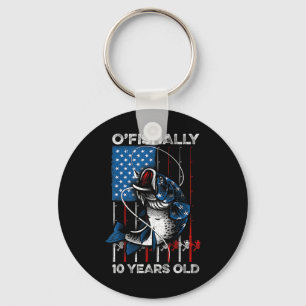 Officiellt 10 år gammalt t-shirt 10-års födelsedag nyckelring