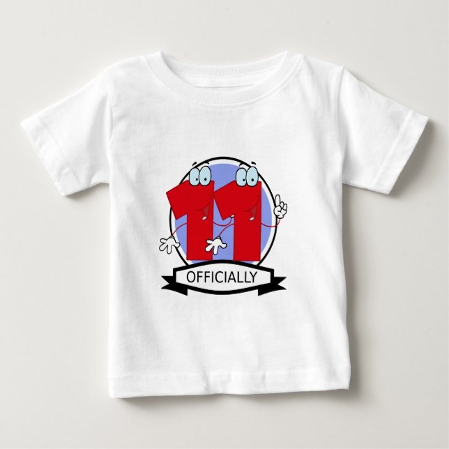 Officiellt 11 Födelsedagsbanner Tröja (Framsida)