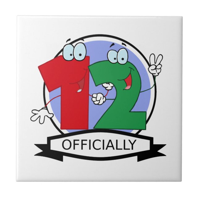 Officiellt 12-dagarsbanderoll kakelplatta (Framsidan)