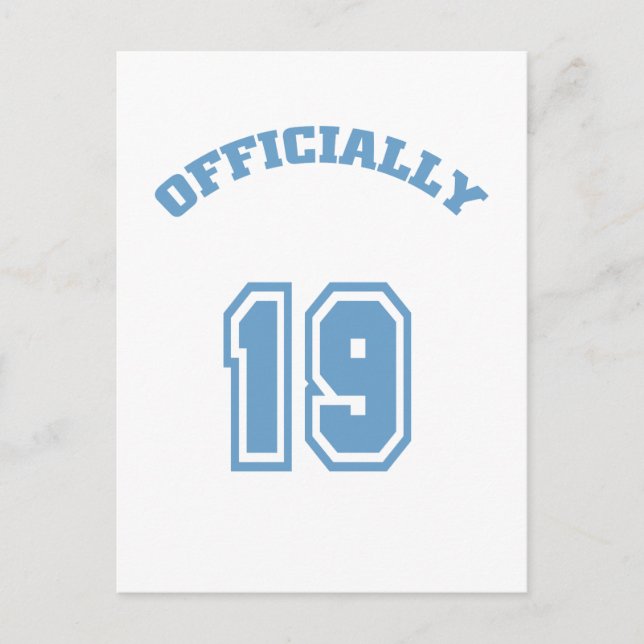 Officiellt 19 vykort (Framsida)