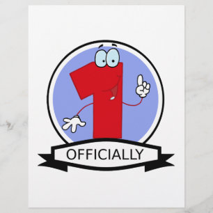 Officiellt 1-års födelsedagsbanner