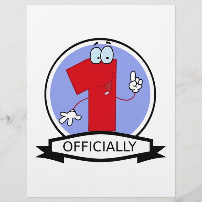 Officiellt 1-års födelsedagsbanner (Framsida)