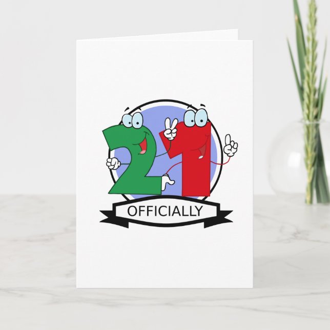 Officiellt 21-dagarsbanderoll kort (Framsida)