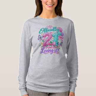 Officiellt 21 och älskar det Pastell 21-årsdag T Shirt