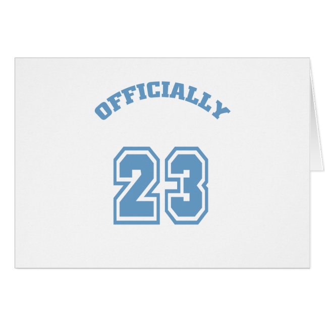 Officiellt 23 hälsningskort (Framsidan Horizontal)