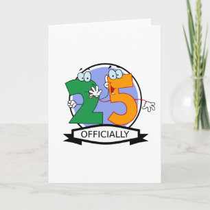 Officiellt 25-dagarsbanderoll kort
