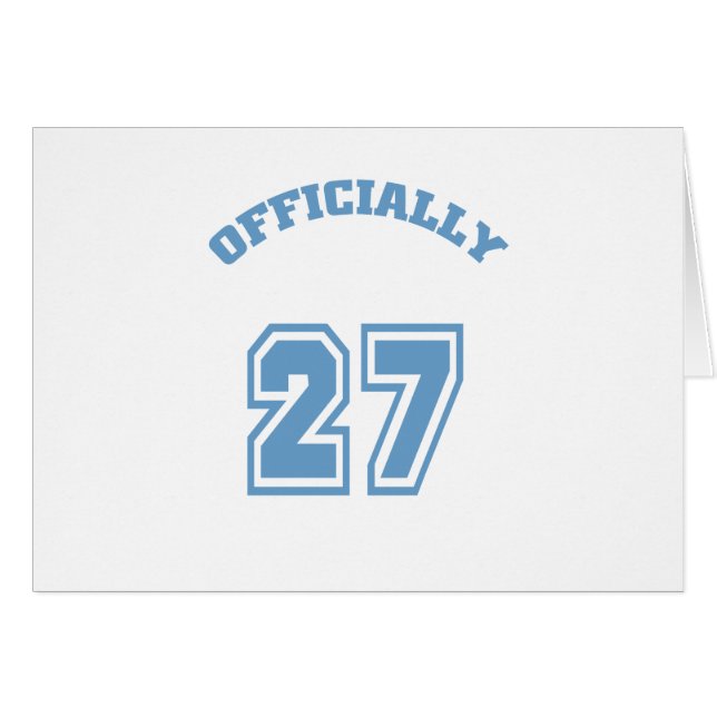 Officiellt 27 hälsningskort (Framsidan Horizontal)