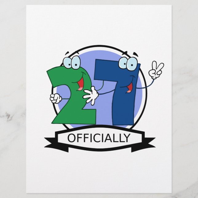 Officiellt 27 Logotyp på födelsedagen (Framsida)