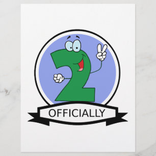 Officiellt 2 Födelsedagsbanner