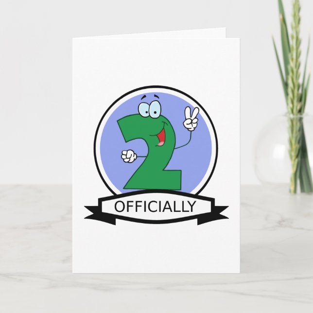 Officiellt 2 Logotyp på födelsedagen Kort (Framsida)