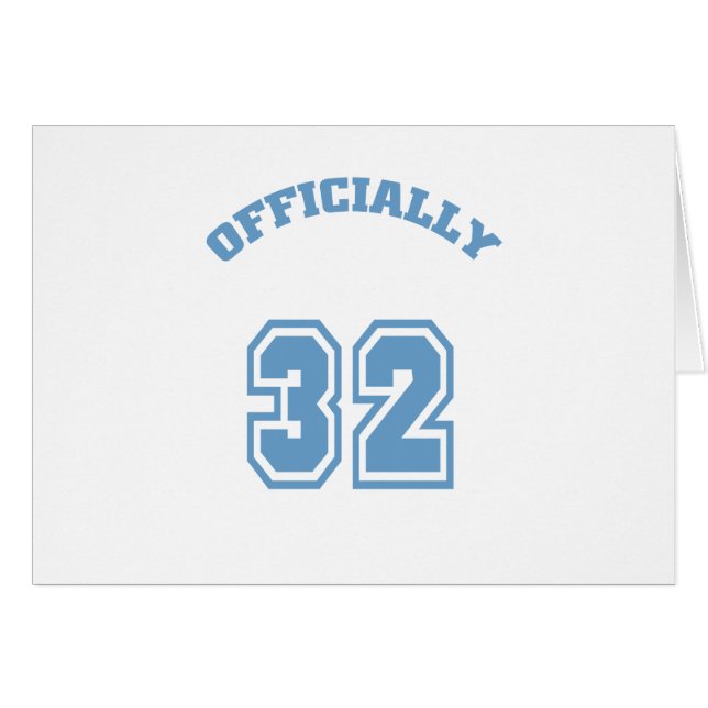 Officiellt 32 hälsningskort (Framsidan Horizontal)