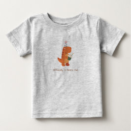 Officiellt 3 år gammal Dinosaurie Pojkar Födelseda T Shirt