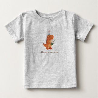 Officiellt 3 år gammal dinosaurie pojkar födelseda t shirt