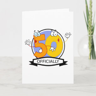 Officiellt 50-dagars Logotyp Kort