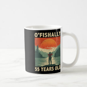 Officiellt 55 år gammal 1969 Fiske Fiskare 55-årsd Kaffemugg