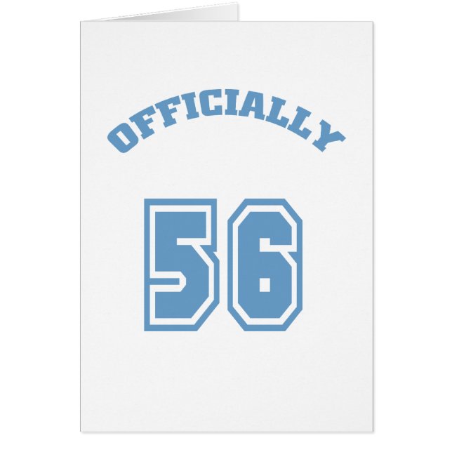 Officiellt 56 hälsningskort (Framsidan)