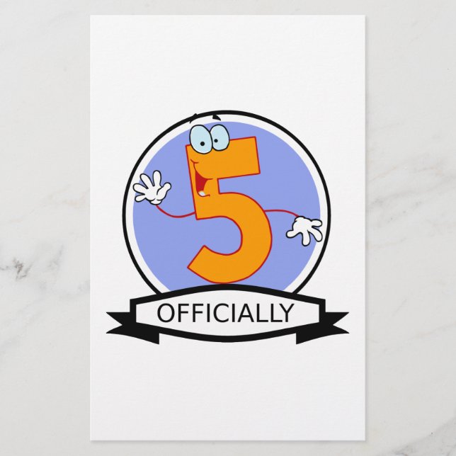 Officiellt 5-dagarsbanderoll brevpapper (Framsida)