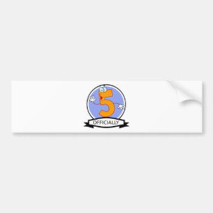 Officiellt 5 Logotyp på födelsedagen Bildekal