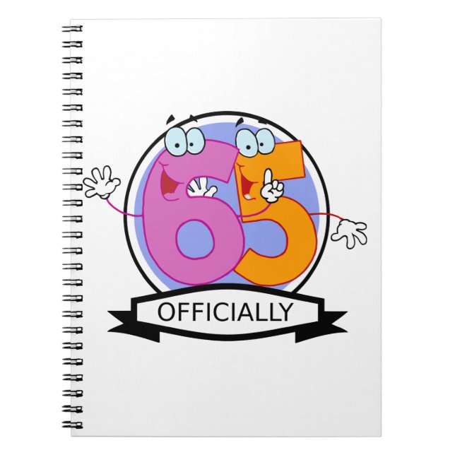 Officiellt 65-dagarsbanderoll anteckningsbok (Framsidan)
