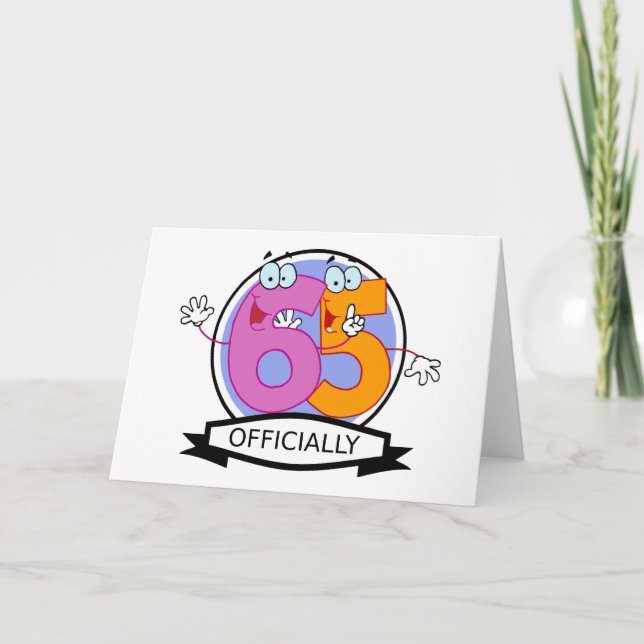 Officiellt 65-dagarsbanderoll kort (Framsida)