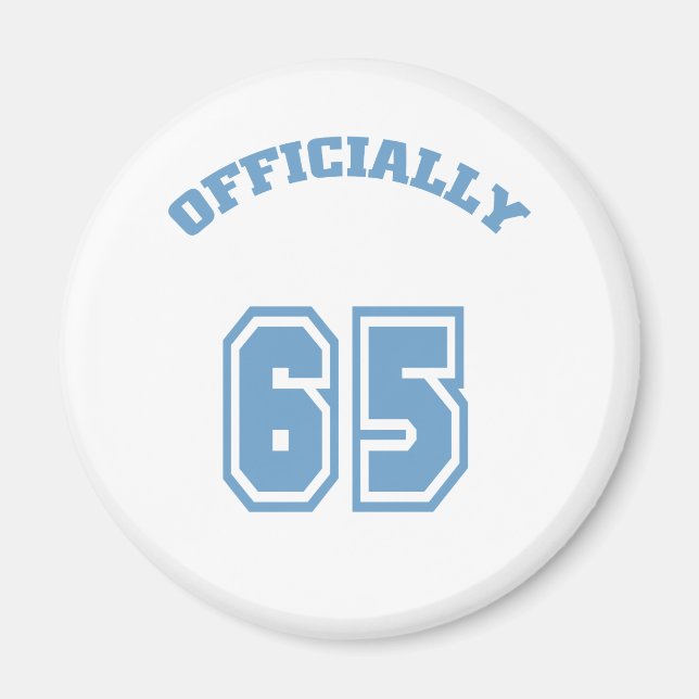 Officiellt 65 magnet (Framsidan)
