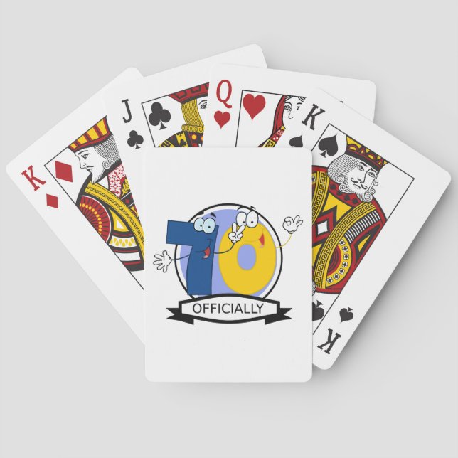 Officiellt 70 Logotyp på födelsedagen Casinokort (Baksidan)