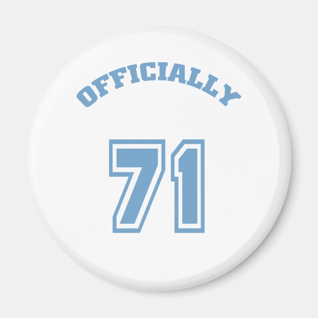 Officiellt 71 magnet (Framsidan)