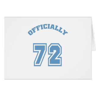 Officiellt 72 hälsningskort