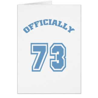 Officiellt 73 hälsningskort