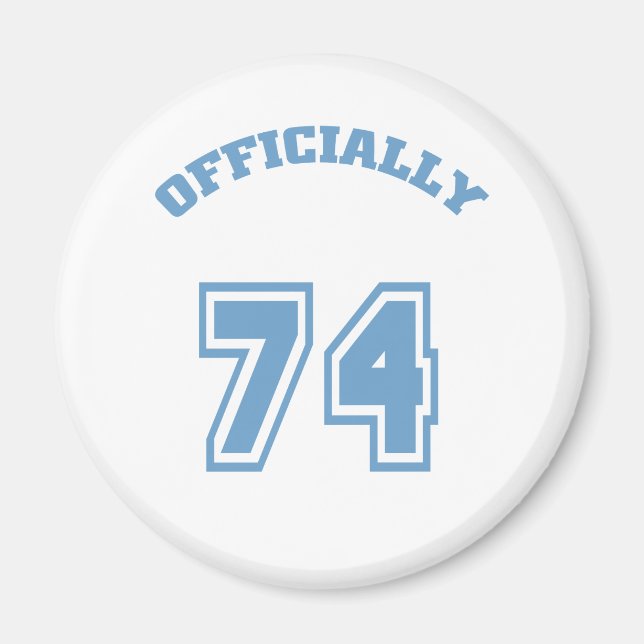 Officiellt 74 magnet (Framsidan)