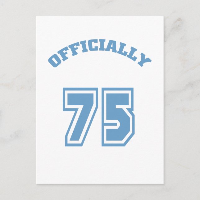 Officiellt 75 vykort (Framsida)