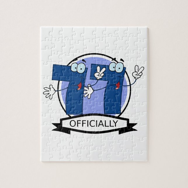 Officiellt 77 födelsedag pussel (Vertikal)