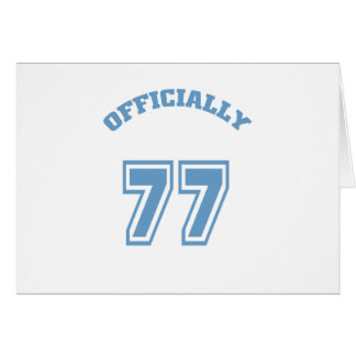 Officiellt 77 hälsningskort