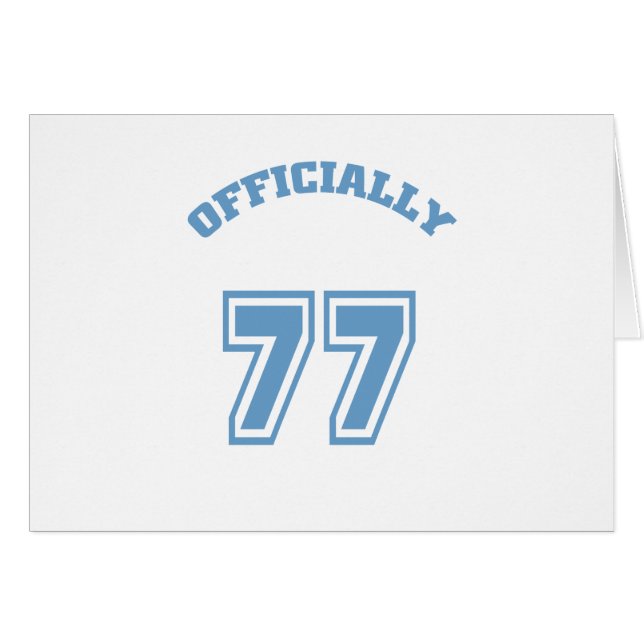 Officiellt 77 hälsningskort (Framsidan Horizontal)