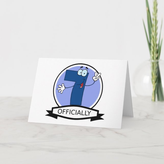 Officiellt 7-dagars banderoll kort (Framsida)