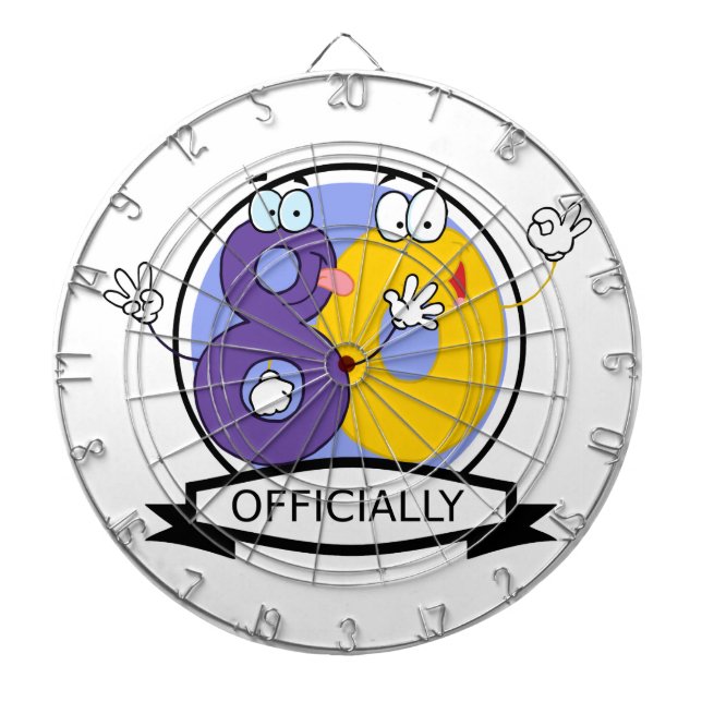 Officiellt 80-dagarsbanderoll piltavla (Framsidan)