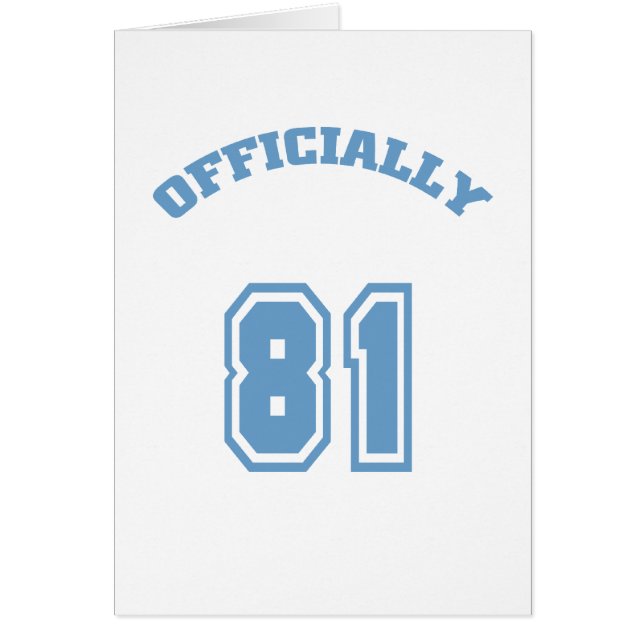 Officiellt 81 hälsningskort (Framsidan)