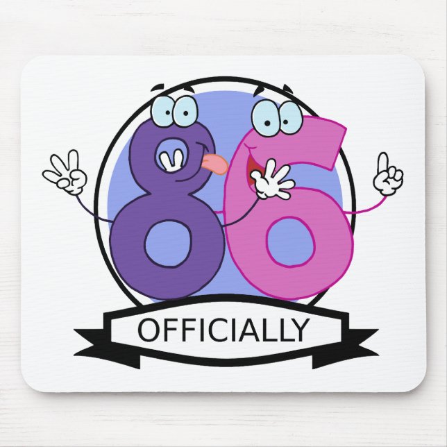 Officiellt 86-dagarsbanderoll musmatta (Framsidan)