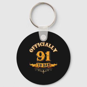 Officiellt 91 år gammal idag 91-årspresent nyckelring