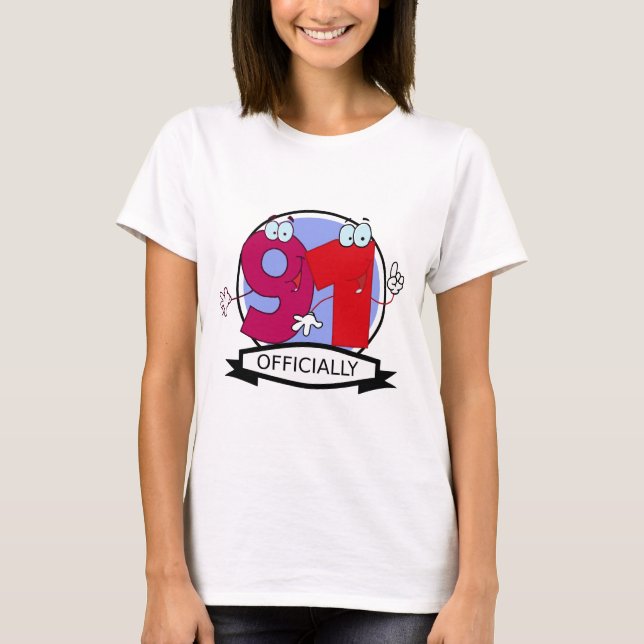Officiellt 91-dagarsbanderoll t-shirt (Framsida)
