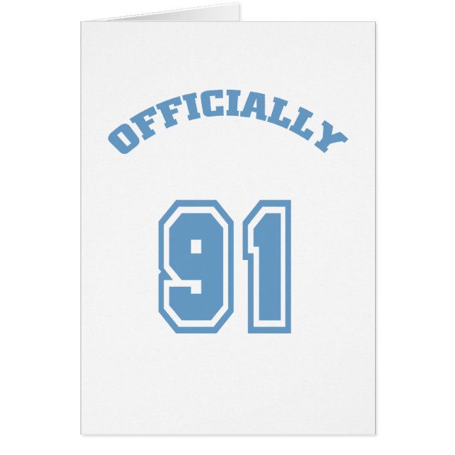 Officiellt 91 hälsningskort (Framsidan)
