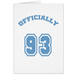 Officiellt 93 hälsningskort